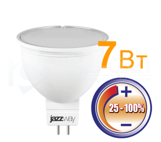 PLED-DIM-JCDR-7w, 4000K, 500 Lm, GU5.3, 230/50, NL Jazzway