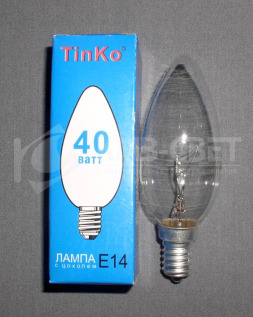 ZTinKo CB (C35), 40W, E14, CL  